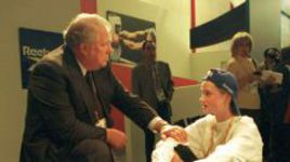 14 сентября 2000 года. Сидней. Виталий СМИРНОВ и Светлана ХОРКИНА накануне открытия XXVII Олимпийских игр.