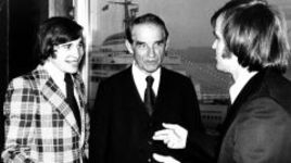 Евгений ЛОВЧЕВ (слева) и начальник "Спартака" Николай СТАРОСТИН (в центре).