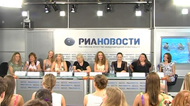 Пресс-конференция сборной России по синхронному плаванию