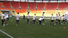 Вторая тренировка сборной России перед матчем с Македонией