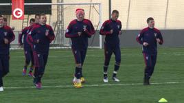 Тренировка сборной России