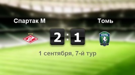 "Спартак" - "Томь" - 2:1