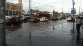 Ливень в Казани отложил матч сборной