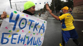 Московский марафон назло непогоде