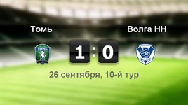 "Томь" - "Волга" - 1:0