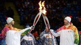 Олимпийский огонь в Ледовом!