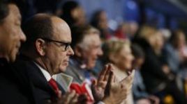 Альбер II посетил Дом российских болельщиков