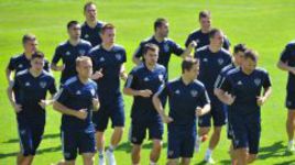 Первая тренировка сборной