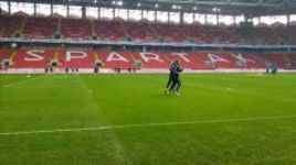 Сборная перебралась на стадион "Спартака"