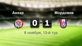 "Амкар" - "Мордовия" - 0:1