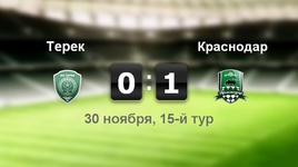 "Терек" - "Краснодар" - 0:1