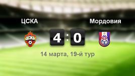 ЦСКА - "Мордовия" - 4:0