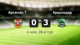 "Арсенал" - "Краснодар" - 0:3