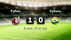 "Рубин" - "Кубань" - 1:0