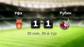 "Уфа" - "Рубин" - 1:1