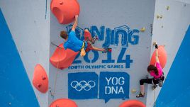 Скалолазание было показательным видом спорта на юношеских Олимпийских играх-2014 в Нанкине.