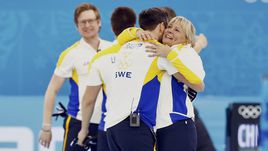 Ева ЛУНД и ее команда в олимпийском Сочи-2014.