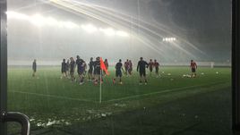 Ливень сорвал тренировку "Спарты"