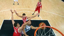 12 августа 2012 года. Лондон. Матч за 3-е место. Аргентина - Россия - 77:81. Сборная России на своих последних на данный момент Олимпийских играх.