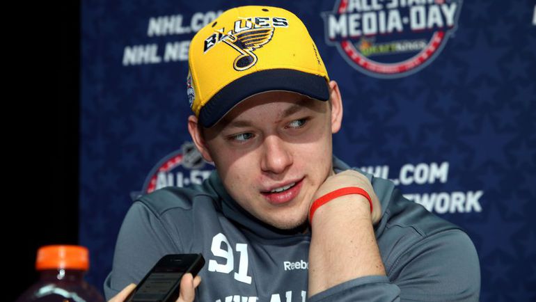 Владимир ТАРАСЕНКО на первом для себя Матч звезд НХЛ. Фото REUTERS