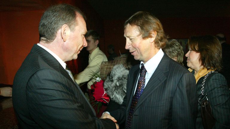 2004 год. Юрий СЕМИН на 50-летии Олега РОМАНЦЕВА. Фото Алексей ИВАНОВ,