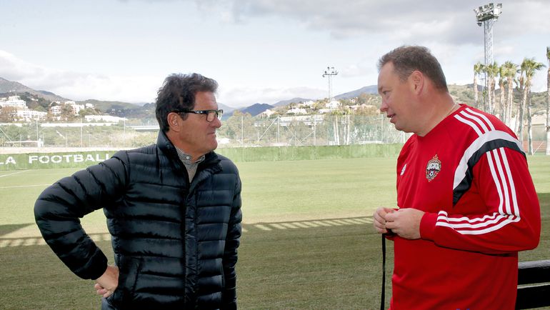 Леонид СЛУЦКИЙ (справа) и Фабио КАПЕЛЛО. Фото Алексей БЕЛИКОВ/РИА Новости