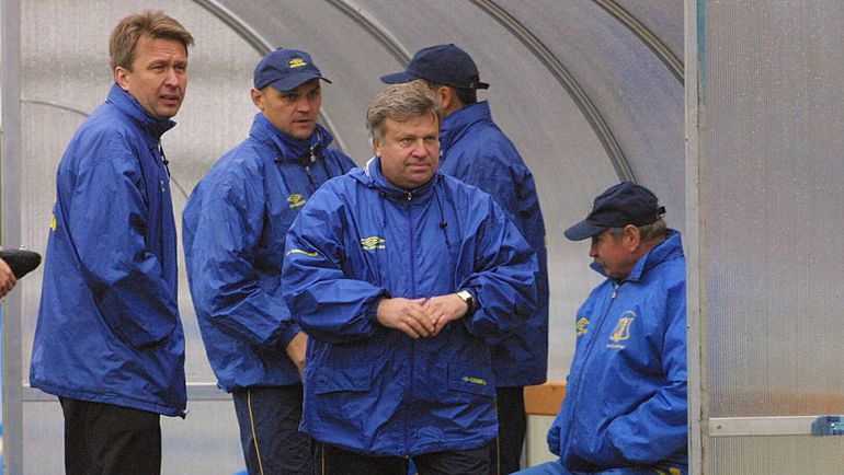 2001 год. Сергей БАЛАХНИН (слева) и Анатолий БАЙДАЧНЫЙ (в центре). Фото Алексей ИВАНОВ,