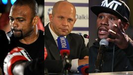 Рой ДЖОНС, Федор ЕМЕЛЬЯНЕНКО и Флойд МЕЙУЭЗЕР.