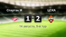 "Спартак" - ЦСКА - 1:2