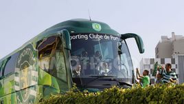 Автобус "Спортинга". "Львы" в пути