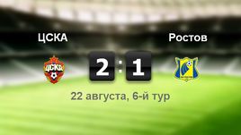 ЦСКА  - "Ростов" - 2:1