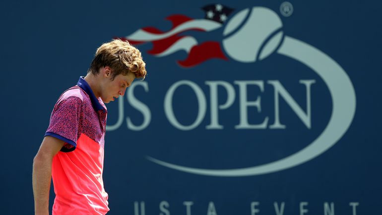 Год назад Андрей РУБЛЕВ выступал на US Open среди юниоров, теперь дебютирует в основной сетке. Фото AFP