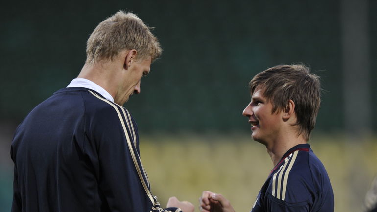 2011 год. Павел ПОГРЕБНЯК и Андрей АРШАВИН. Фото Александр ФЕДОРОВ,