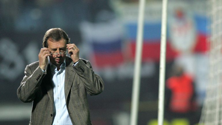 12 октября 2005 года. Братислава. Словакия - Россия - 0:0. Юрий СЕМИН. Фото