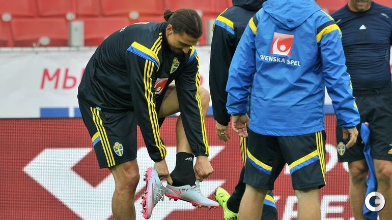 В какой паре бутс Ибрагимович выйдет на матч с Россией?