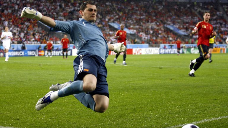 10 июня 2008 года. Инсбрук. Россия - Испания - 1:4. Икер КАСИЛЬЯС. Фото Александр ФЕДОРОВ,