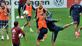 Сегодня. Москва. Тренировка сборной России.