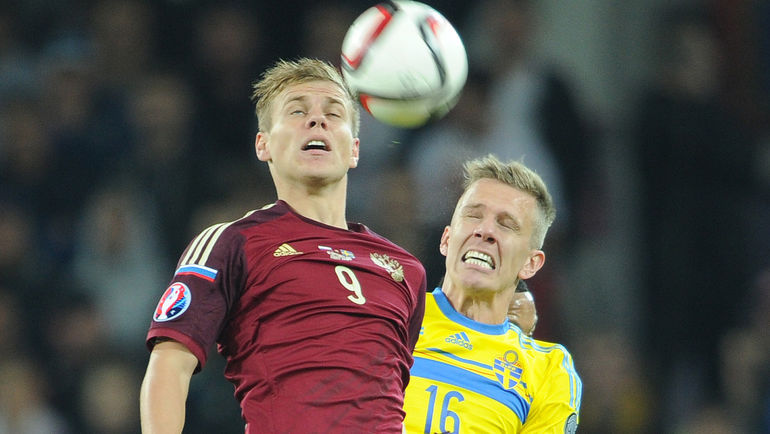 5 сентября, Москва. Россия-Швеция – 1:0. Александр КОКОРИН. Фото Алексей ИВАНОВ,