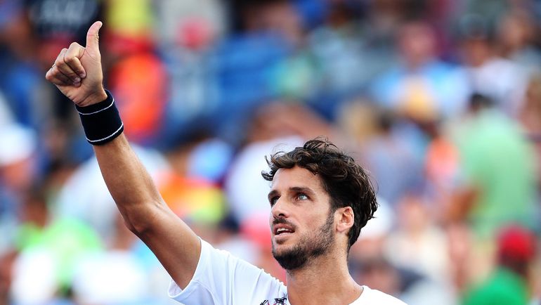 Вчера. Нью-Йорк. Фелисиано ЛОПЕС за две недели до своего 34-летия стал четвертьфиналистом US Open. Фото AFP