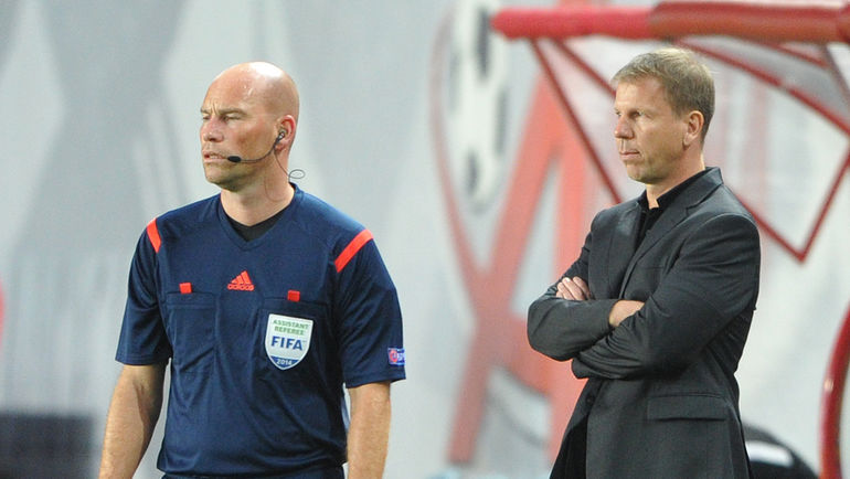 8 сентября 2014 года. Химки. Россия - Лихтенштейн - 4:0. Во время матча первого круга отборочного турнира Рене ПАУРИЧ (справа) еще соперничал с командой, которой руководил Фабио КАПЕЛЛО. Фото Татьяна ДОРОГУТИНА