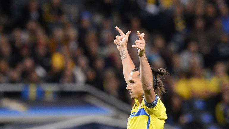 Вторник. Стокгольм. Швеция - Австрия - 1:4. Реакция Златана ИБРАГИМОВИЧА на звонкую оплеуху от австрийцев. Фото REUTERS