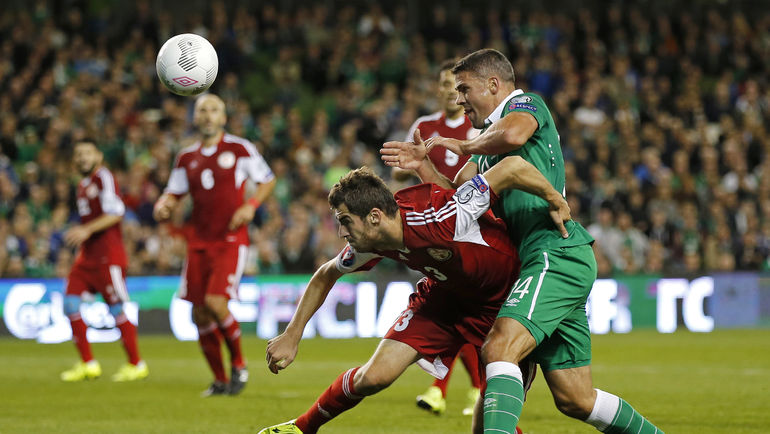 7 сентября. Ирландия. Дублин. Соломон КВЕРКВЕЛИЯ (в красной форме). Фото REUTERS