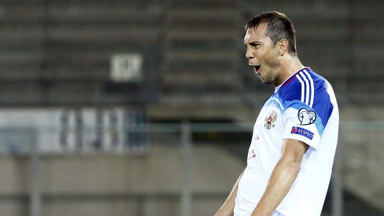 8 сентября. Вадуц. Лихтенштейн – Россия – 0:7. В этой встрече Артем ДЗЮБА оформил покер. Фото REUTERS