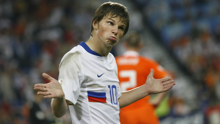 Андрей АРШАВИН на Euro-2008 в том самом четвертьфинале с Голландией. Фото Александр ФЕДОРОВ,