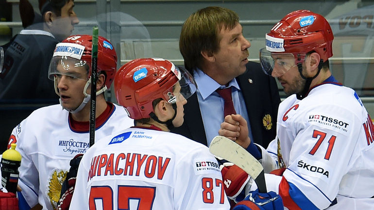 Вадим ШИПАЧЕВ, Олег ЗНАРОК и Илья КОВАЛЬЧУК. Фото Владимир БЕЗЗУБОВ, photo.khl.ru