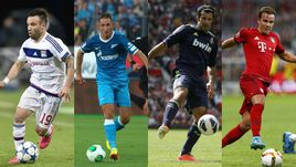 Матье ВАЛЬБУЭНА, Владимир БЫСТРОВ, Луиш ФИГУ и Марио ГЕТЦЕ.