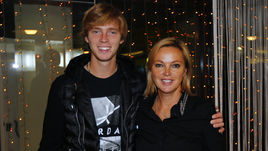 Сентябрь 2015 года. Андрей РУБЛЕВ с мамой Мариной МАРЬЕНКО.