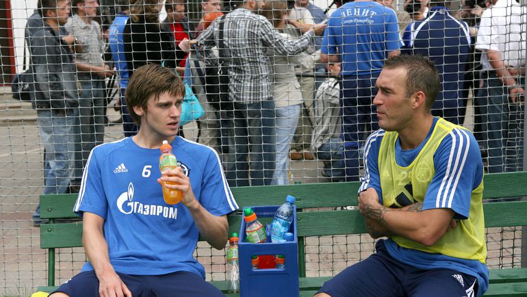 Июль 2007 года. Санкт-Петербург. Николас ЛОМБЕРТС и Фернандо РИКСЕН на тренировке