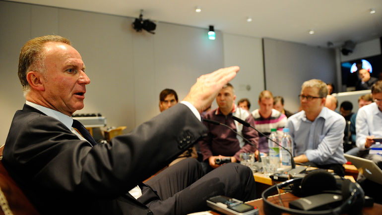 Карл-Хайнц РУММЕНИГГЕ - исполнительный директор компании FC Bayern M?nchen AG. Фото Александр БОБРОВ,