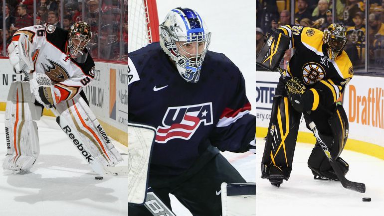 Джон ГИБСОН, Коннор ХЕЛЛЕБАЙК и Малкольм СУББАН. Фото AFP/REUTERS